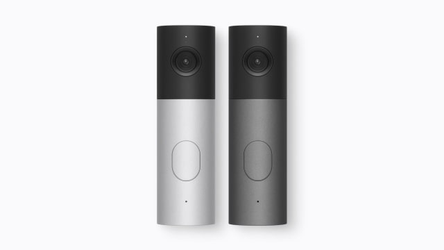 LG Video Doorbell Wired in Essence Silver and Essence Graphite.