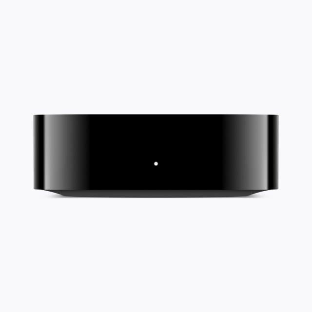 Apple TV 4K's far-field microphone hardware.
