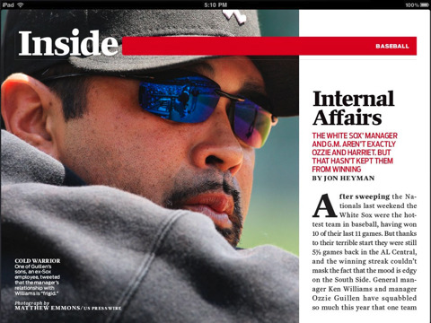 Sports Illustrated Magazine Now on the iPad