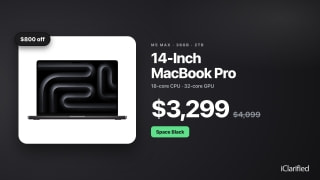14-Inch MacBook Pro With M5 Max Drops to $3,299 ($800 Off) [Deal]