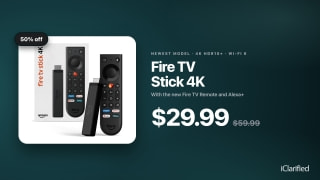 New Fire TV Stick 4K Drops to $29.99 (50% Off) [Deal]