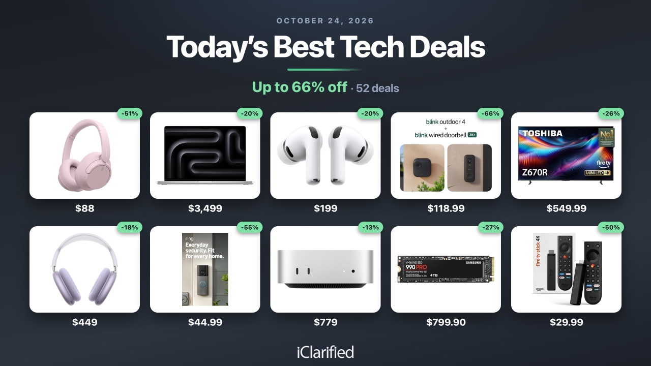 Today's Best Tech Deals: 16-Inch MacBook Pro $900 Off, AirPods Pro 3 $199, and More
