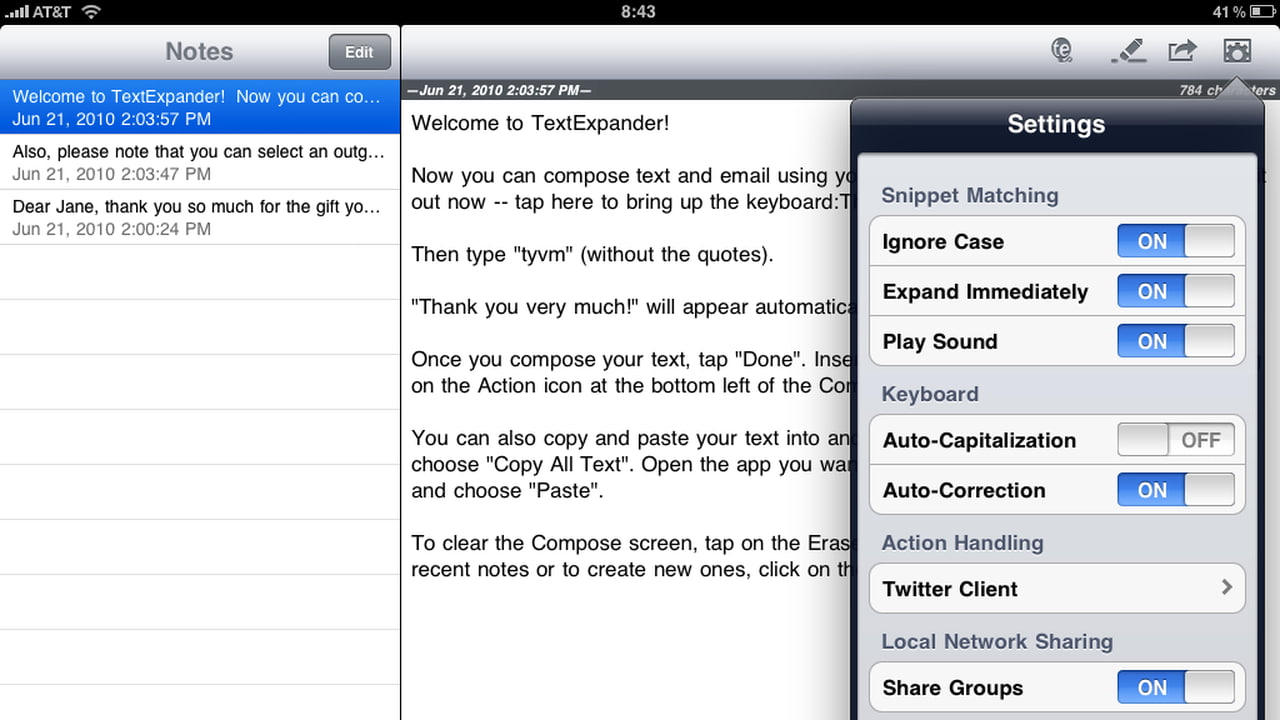 TextExpander touch Now Available for iPad - iClarified