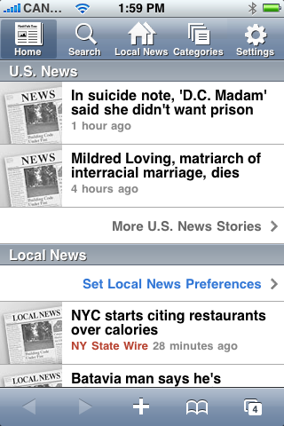 Associated Press Launches iPhone Site