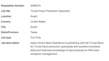 Apple Hiring iTunes Fraud Prevention Specialist