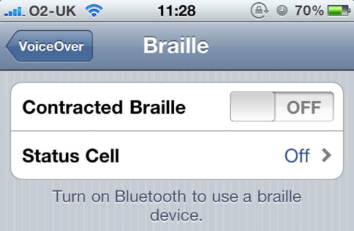 Using iPhone 4 With a Braille Display [Video]