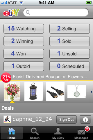 eBay Updates iPhone App With iOS 4 Multitasking, High-Res Graphics