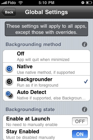 Backgrounder Adds Auto Detect Method for iOS 4