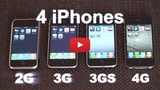 iPhone 2G/3G/3GS/4 Speed Comparison [Video]