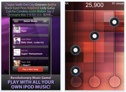 Rhythm Game to Play With Your iPod Music