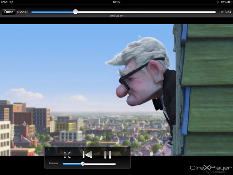 CineXPlayer is a Free Xvid and DivX Video Player for the iPad