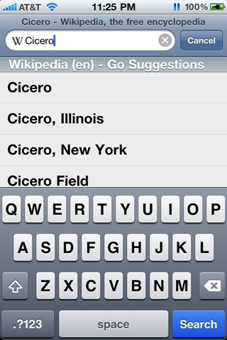 Cicero Lets You Add Search Engines to iPhone Safari