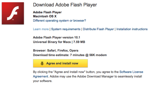 Adobe Updates Flash Player 10.1 With H.264 GPU Decoding for Mac