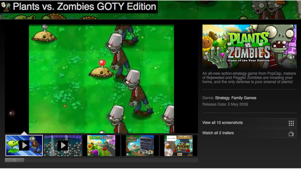 Plants vs. Zombies: Game of the Year Edition