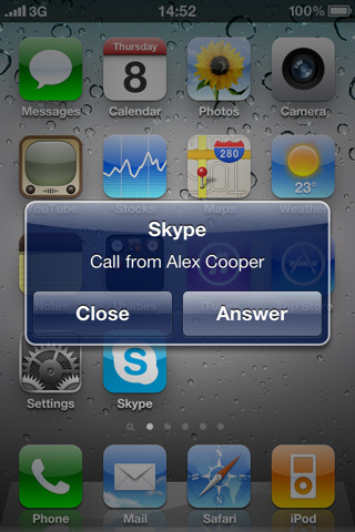 Skype iPhone Update Now Lets You Disable IM Alerts