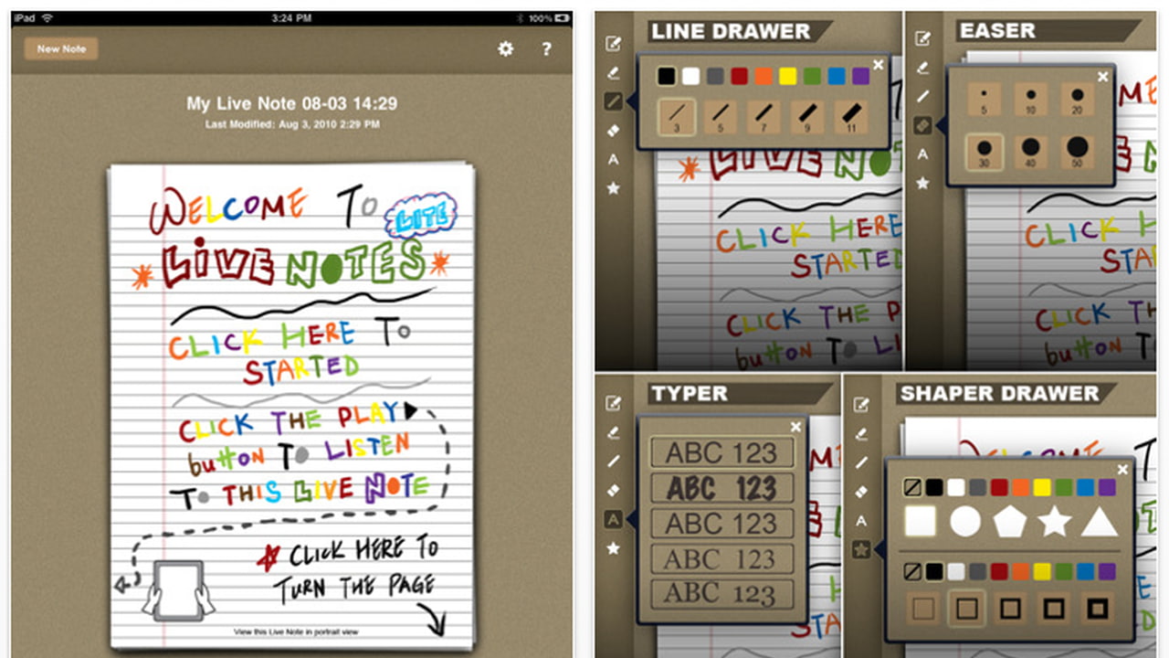 Live Notes Notebook Live Notes Lite 1.0 Released - iClarified