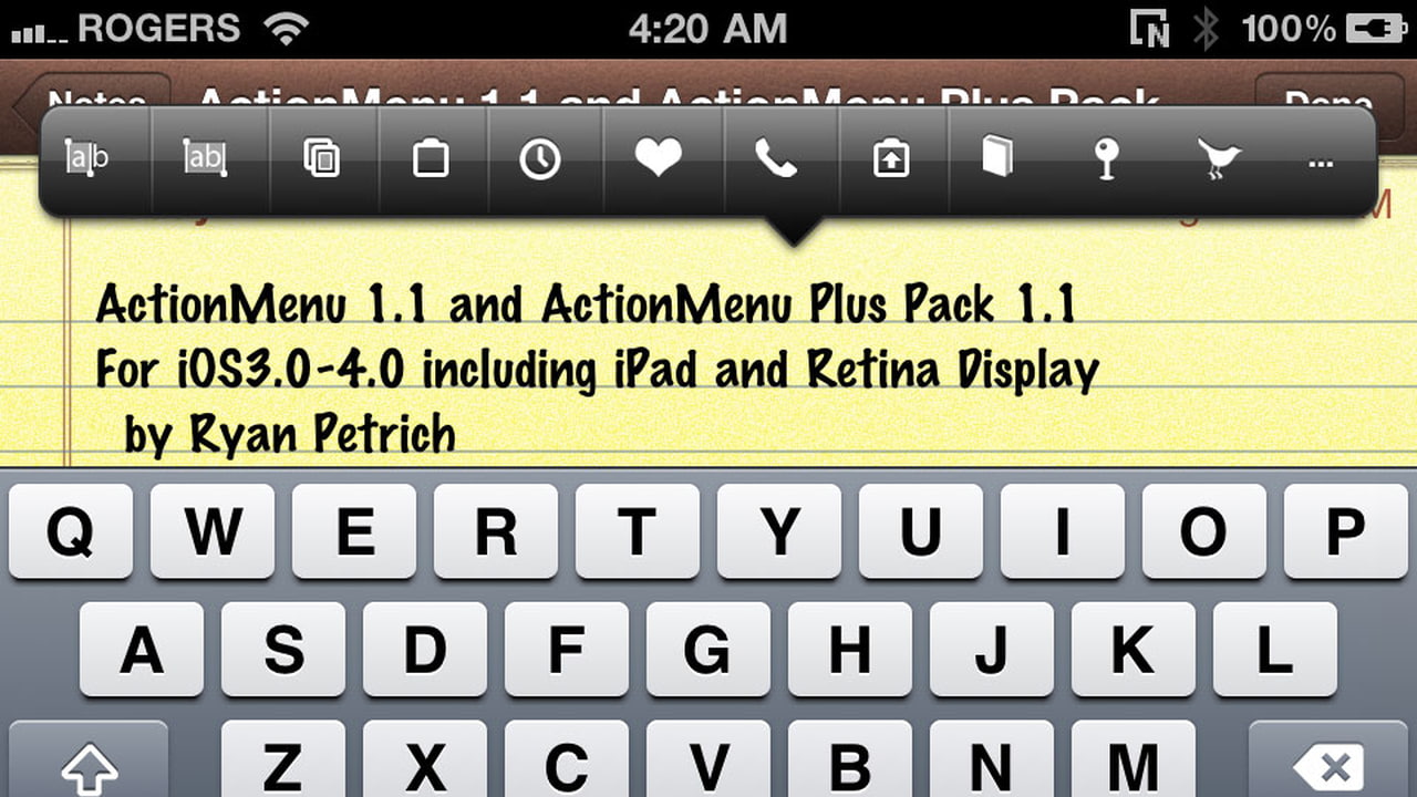 Action Menu Adds Actions to Your iPhone Copy/Paste Menu - iClarified