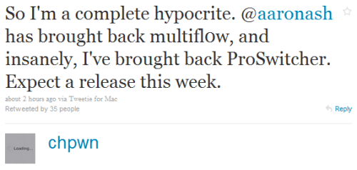 Multifl0w for iOS 4 Released, ProSwitcher Later This Week