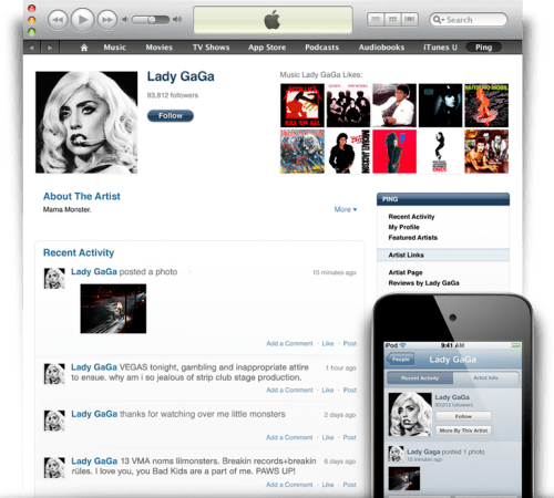 Apple Introduces iTunes 10 With Ping Social Music Network