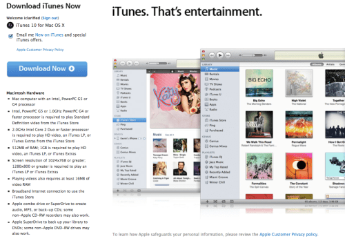 iTunes 10 is Now Available for Download