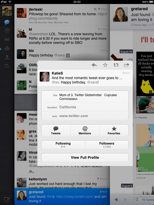 Twitter Launches an Application for the iPad