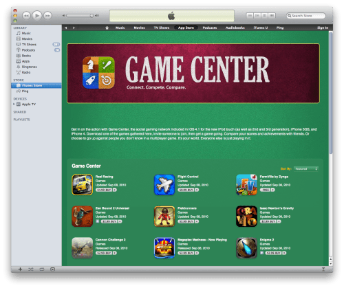 Games You Can Already Play on Game Center