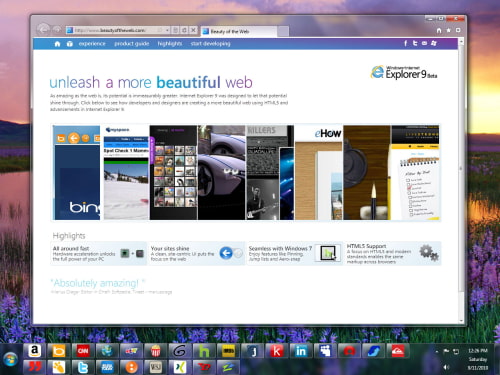 Microsoft Releases First Beta of Internet Explorer 9