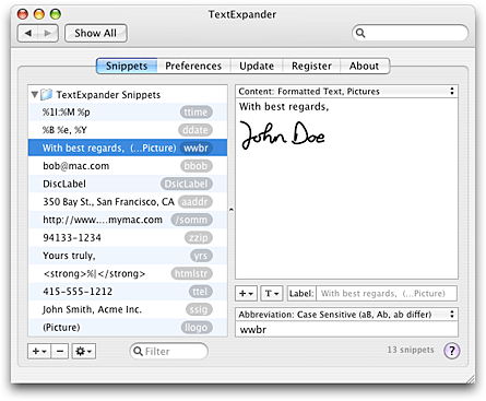 SmileOnMyMac Releases TextExpander 2.2