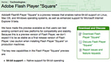 Adobe Announces 64-Bit Flash Player 'Square'