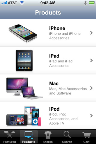 Apple Store App Updated With iOS 4, Retina Display Support