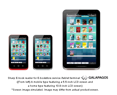 Sharp Announces Two E-Book Reader Tablets