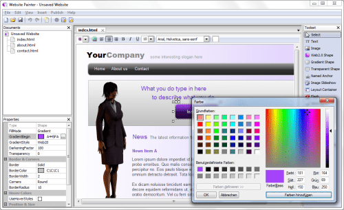 Create Professional Looking Websites