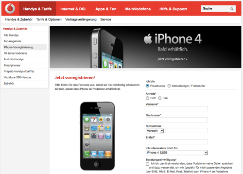 A punto de terminar exclusividad de proveedores de iPhone en Alemania.