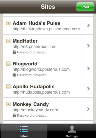 Posterous Releases an App for the iPhone