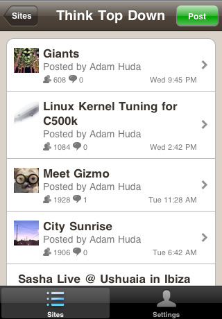Posterous Releases an App for the iPhone