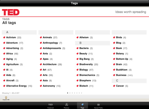TED Releases an App for the iPad