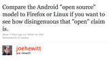 Joe Hewitt Says Android's Claim to Be 'Open' is Disingenuous