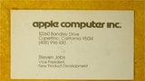 Steve Jobs' Business Card From 1979