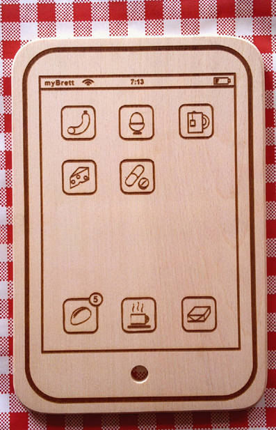Laser Engraved iPhone Cutting Board