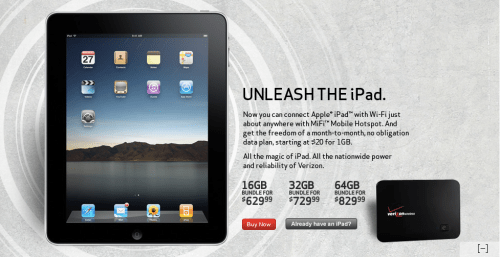 The iPad is Now Available at AT&amp;T and Verizon