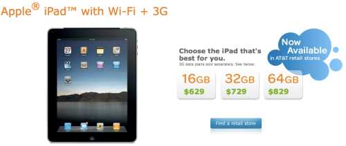 The iPad is Now Available at AT&amp;T and Verizon