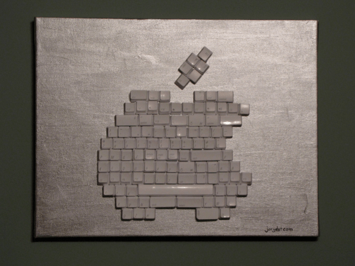Apple Logo Made From Apple Keyboard Keys