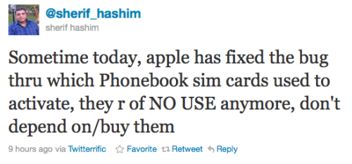 Apple Blocks iPhone Activation Via Phonebook SIM