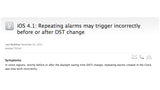 Apple Acknowledges Daylight Saving Bug