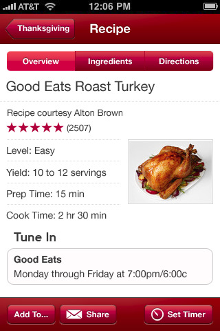 Food Network Releases &#039;In the Kitchen&#039; App for iOS