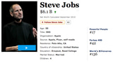 Steve Jobs Moves Up 40 Spots on Forbes Most Powerful People List