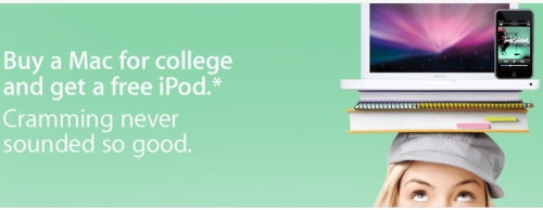 Buy a Mac for College and Get an iPod touch Free
