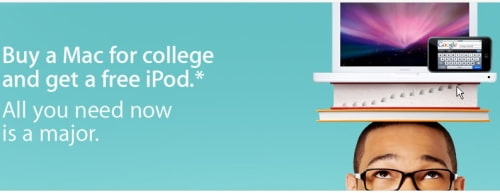 Buy a Mac for College and Get an iPod touch Free