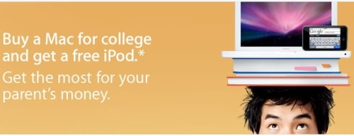 Buy a Mac for College and Get an iPod touch Free