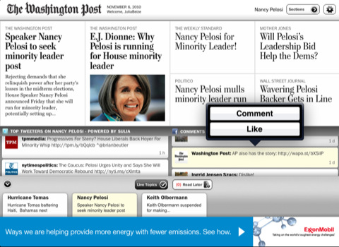 The Washington Post Gets an iPad App